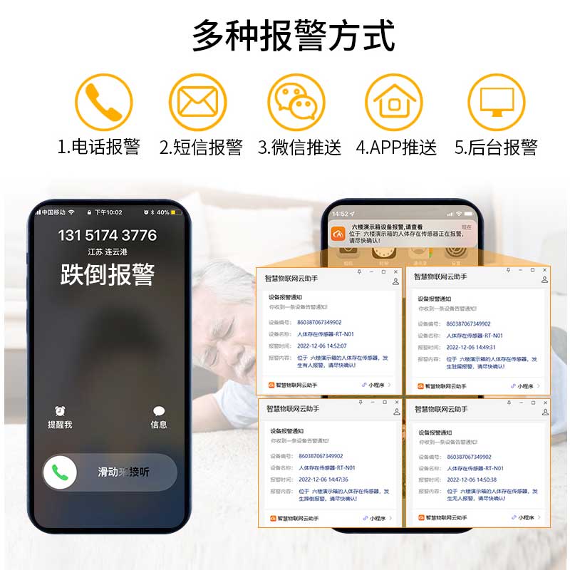 NB-IoT智能人体跌倒探/检测开云网页版在线登录器RT-N01